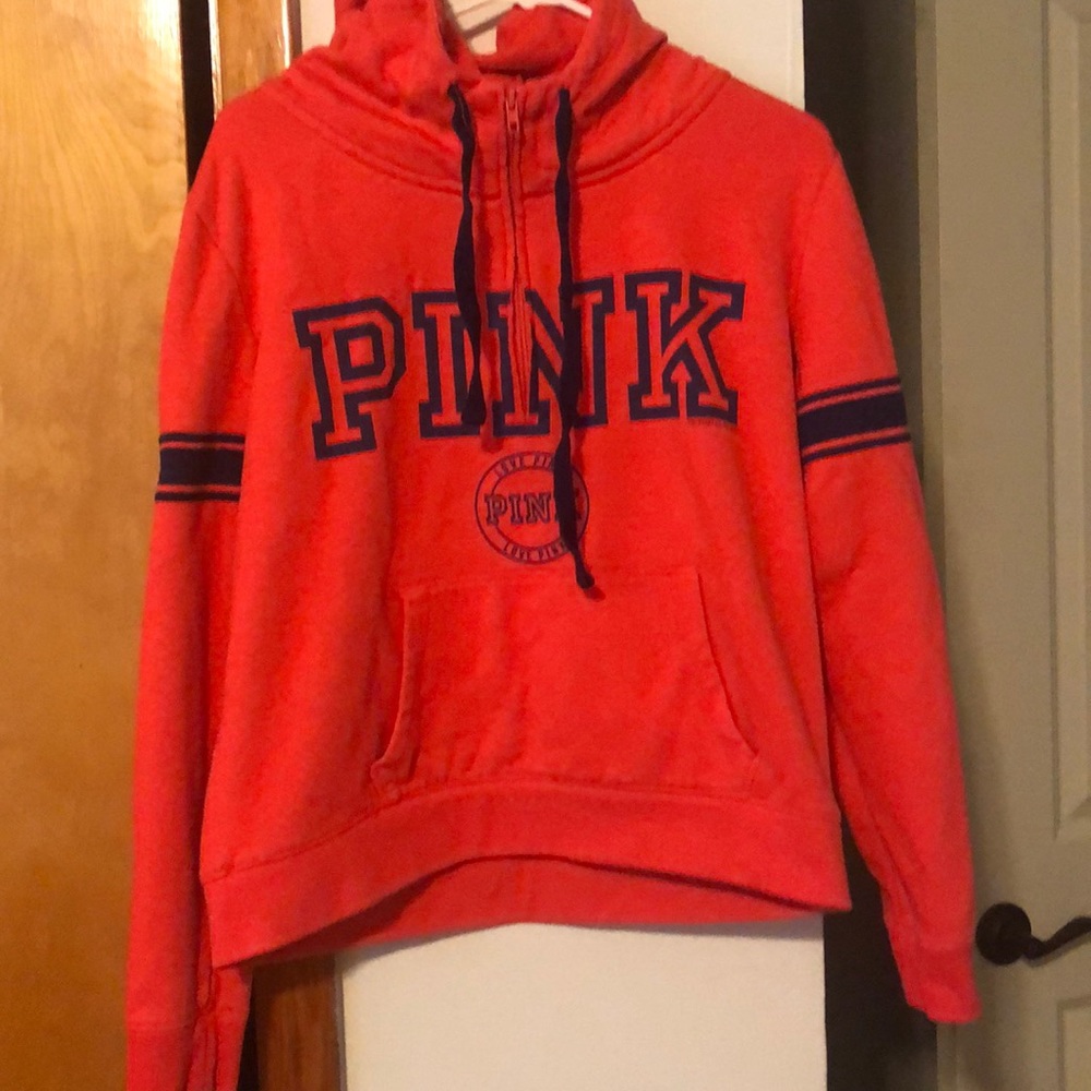 Size large Victoria secret pink orange hoodie